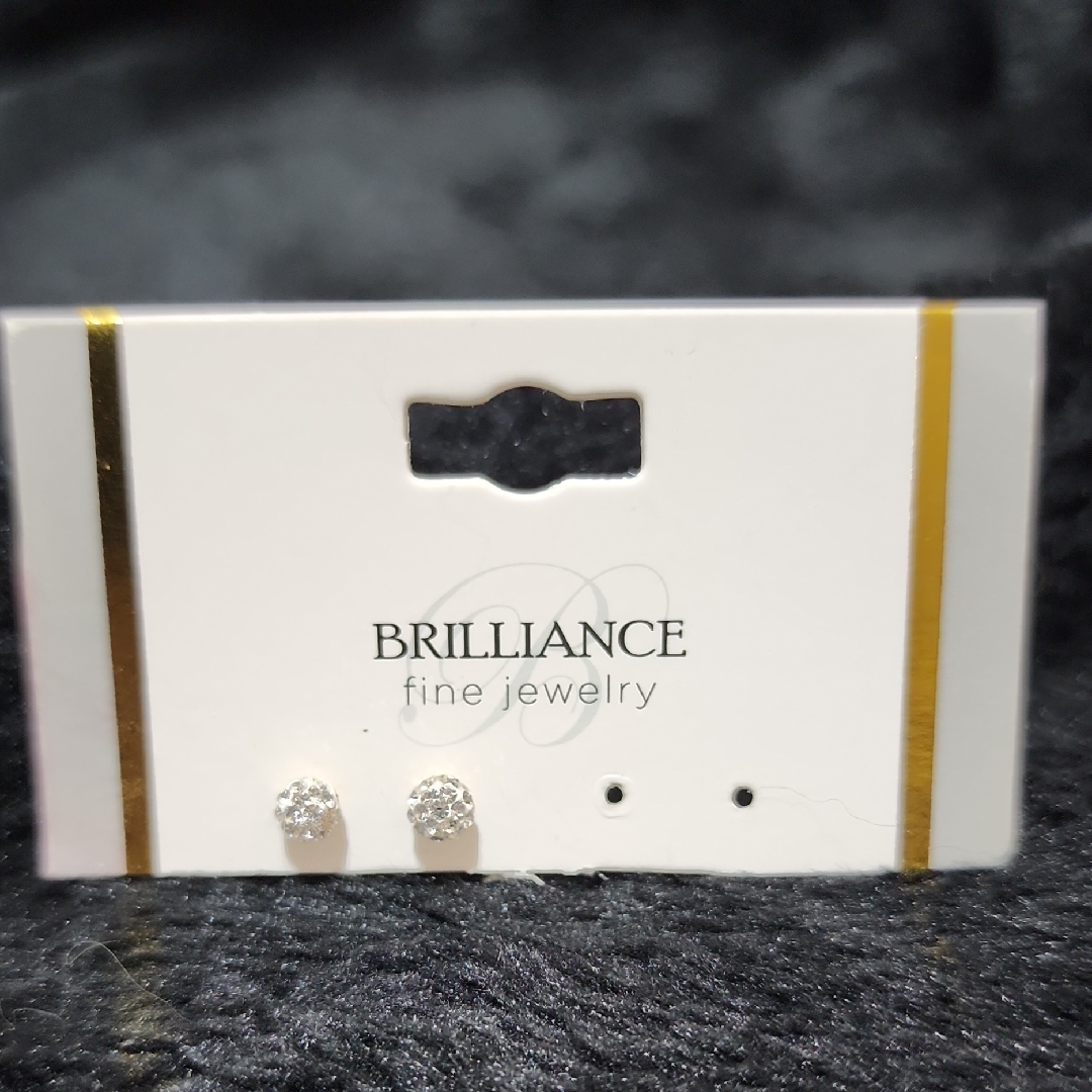 10k Gold Filled Crystal Ball Studs